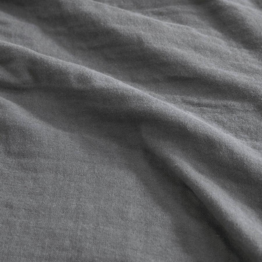 Olliix.com Comforters & Blankets - Gauze Casual 100% Cotton Lightweight Blanket Full/Queen Charcoal