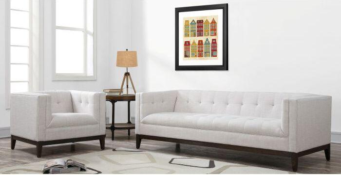 Tov Furniture Accent Chairs - Gavin Beige Linen Chair