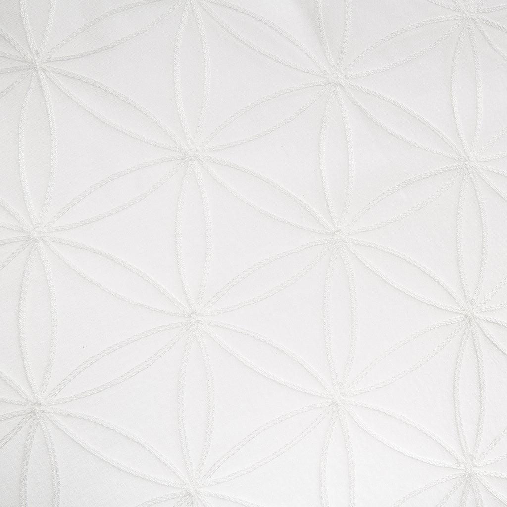 Olliix.com Curtains - Gemma 84" Sheer Embroidered Window Curtain White