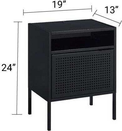 Elements Nightstands & Side Tables - Gemma Nightstand Black