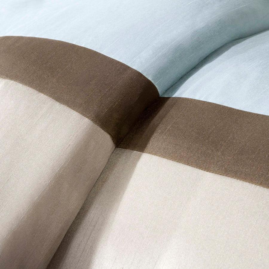 Olliix.com Comforters & Blankets - Genevieve Casual 7 Piece Comforter Set Blue King