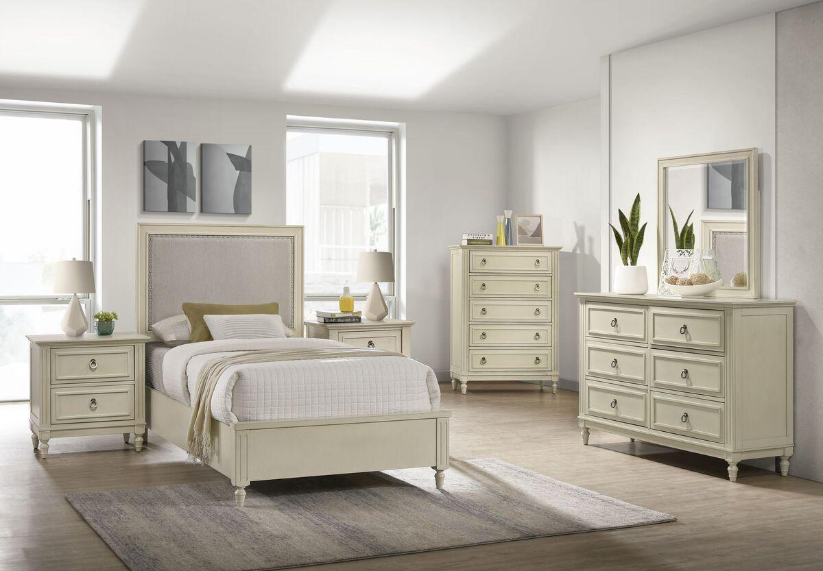 Elements Bedroom Sets - Gia 6-Drawer Dresser and Mirror Set