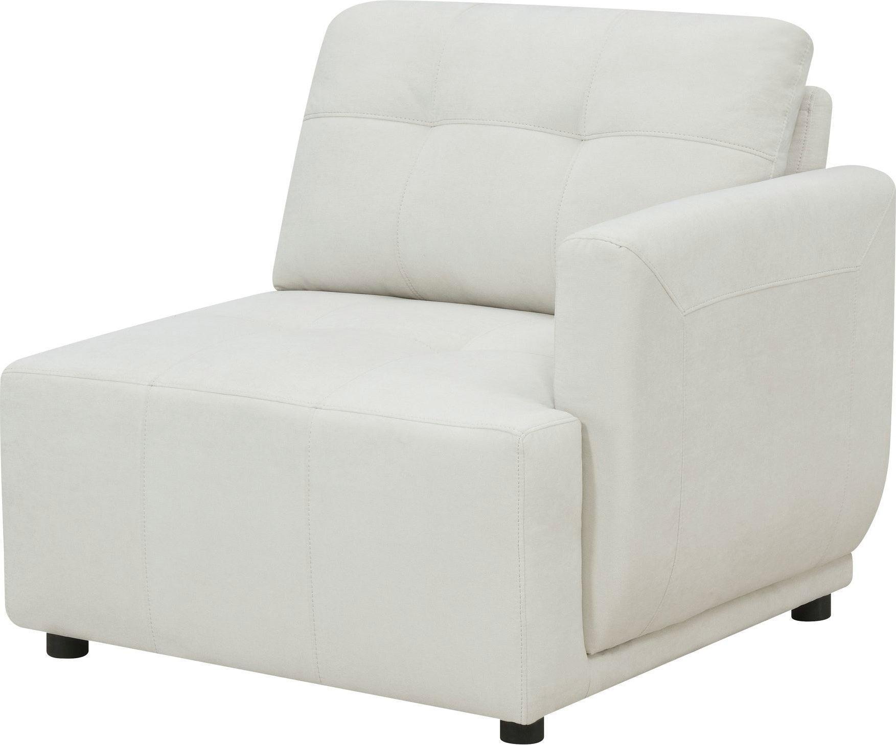 Elements Accent Chairs - Gianni Modular Right Hand Facing Chair Natural