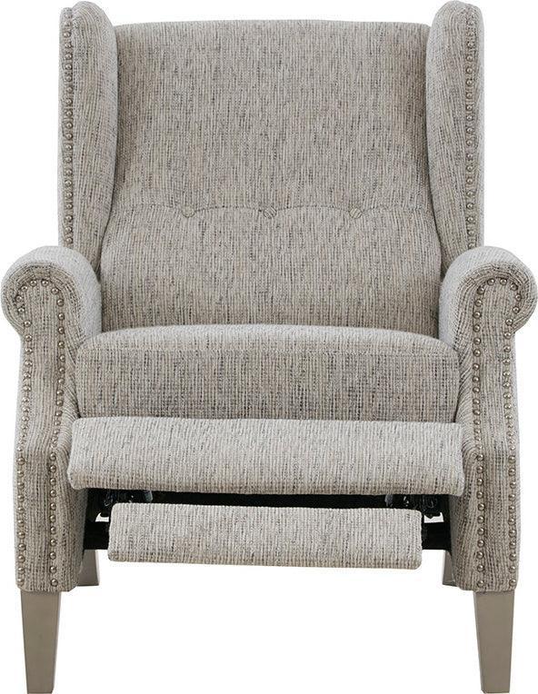 Olliix.com Recliners - Giselle Push Back Recliner Gray Multi