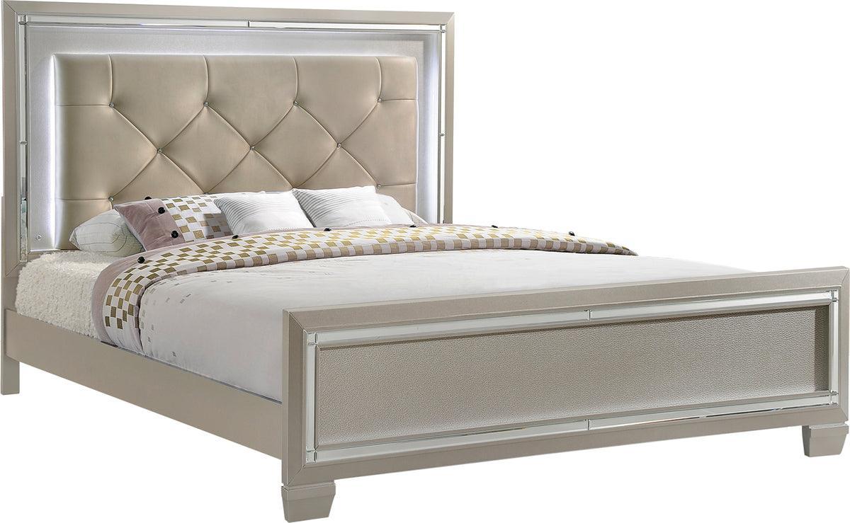 Elements Beds - Glamour King Panel Bed Champagne
