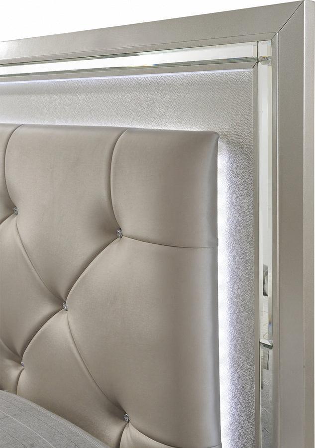 Elements Beds - Glamour Youth Twin Platform Bed w/ Trundle Champagne