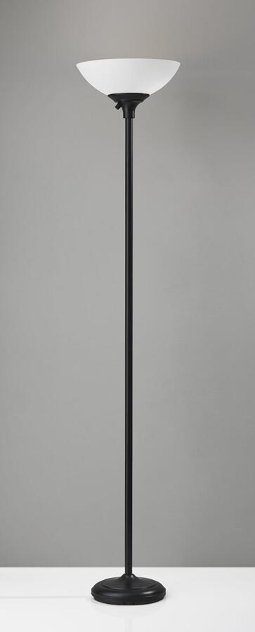 Adesso Floor Lamps - Glenn Floor Lamp- Black