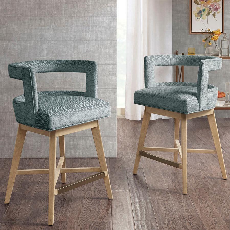 Olliix.com Barstools - Glenwood Swivel Counter Stool Blue