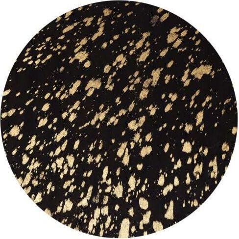 Tov Furniture Side & End Tables - Goathide Side Table Black & Gold