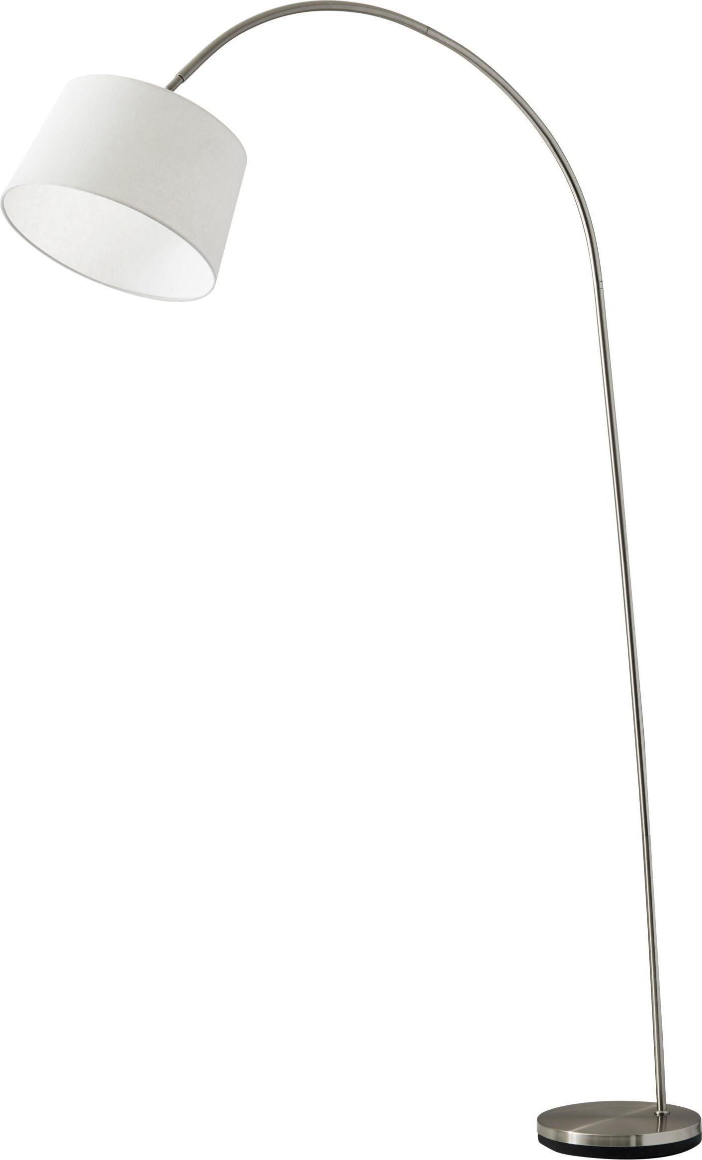 Adesso Floor Lamps - Goliath Arc Lamp Brushed Steel