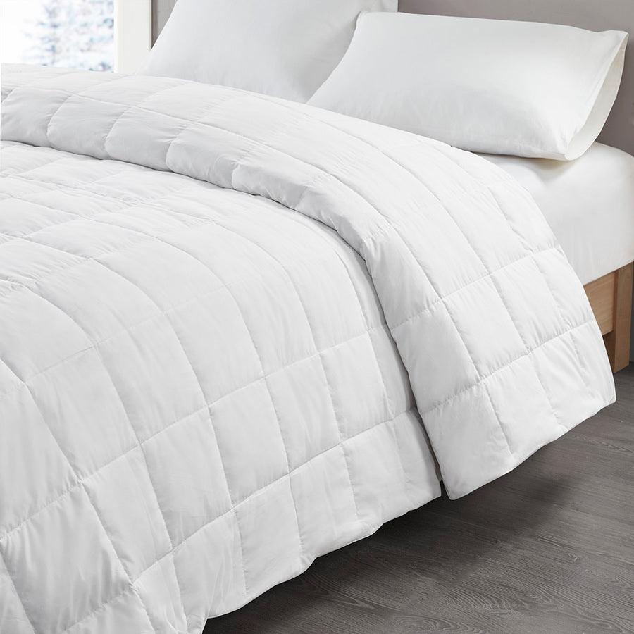 Olliix.com Comforters & Blankets - Goose Feather and Down Filling All Seasons Blanket White TN51-0485