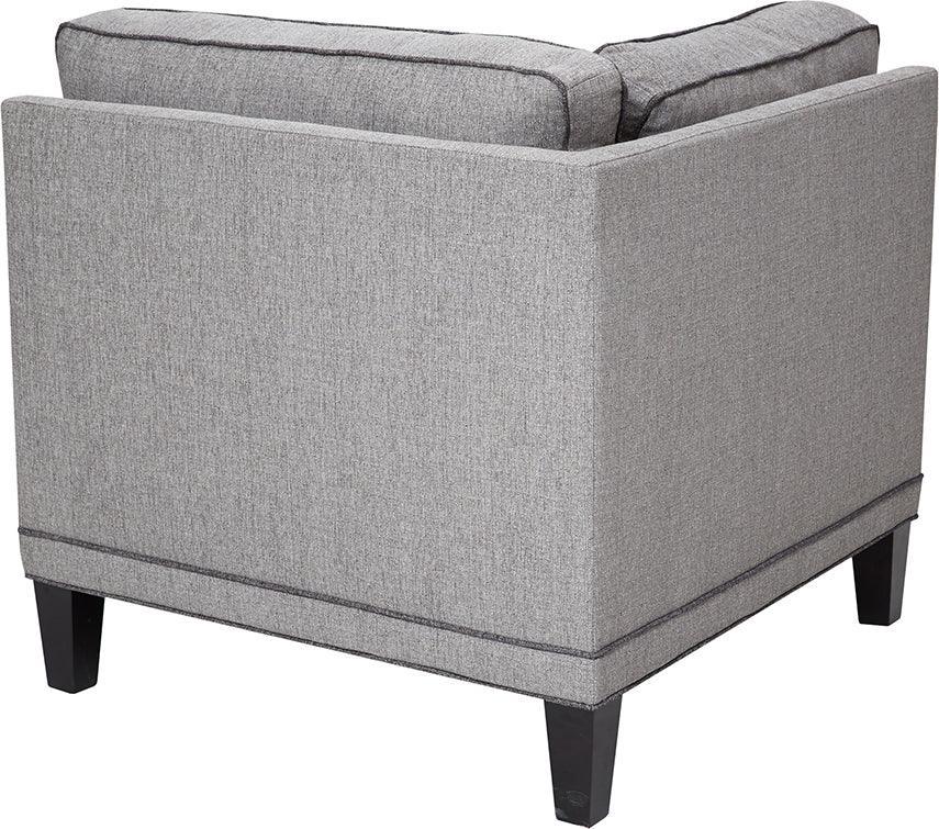 Olliix.com Accent Chairs - Gordon Traditional Modular Chair Corner 36" x 36" x 35.5" Gray