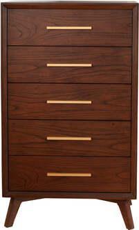 Alpine Furniture Chest of Drawers - Gramercy 5 Drawer Chest