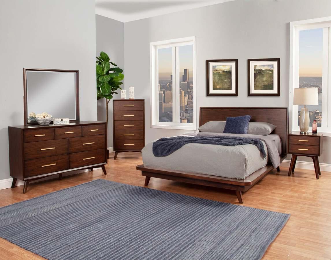 Alpine Furniture Beds - Gramercy Queen Platform Bed