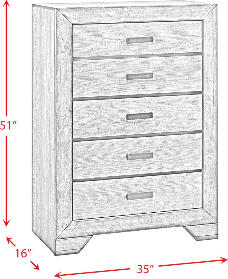 Elements Chest of Drawers - Grayson Chest Gray Oak