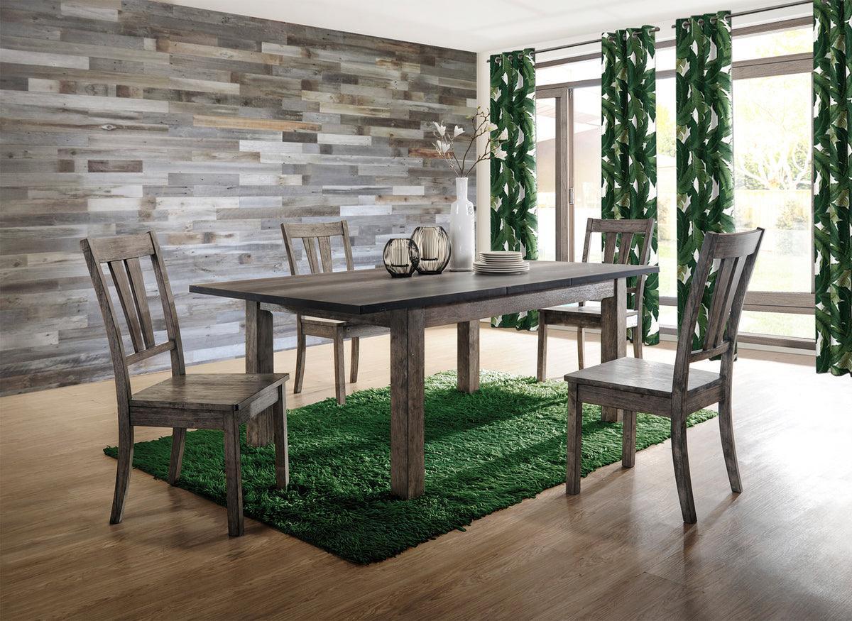 Grayson rustic gray oak sales dining table