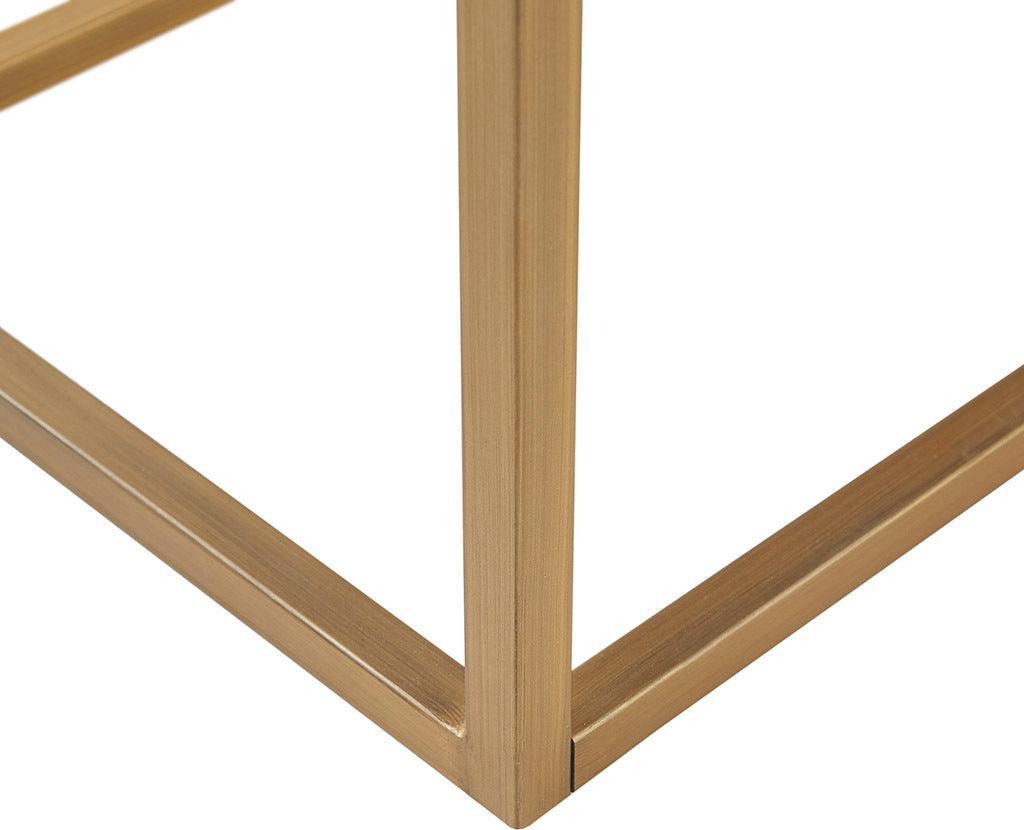Olliix.com Benches - Greenwich Accent Bench Brown & Antique Bronze