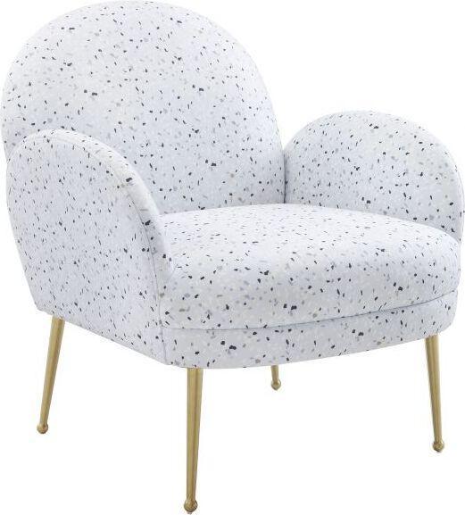 Tov Furniture Accent Chairs - Gwen Terrazzo Velvet Chair