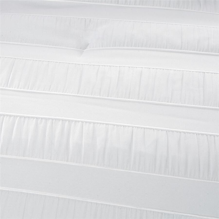 Olliix.com Comforters & Blankets - Hampton 7 Piece Comforter Set White Queen