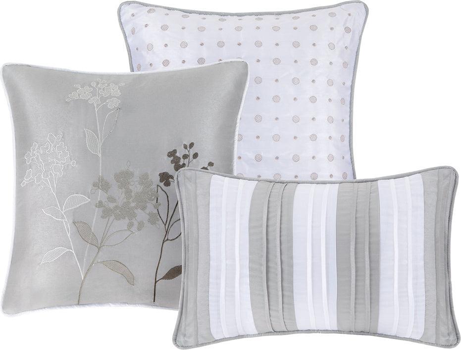 Olliix.com Comforters & Blankets - Hampton Global Inspired 7 Piece Comforter Set White King