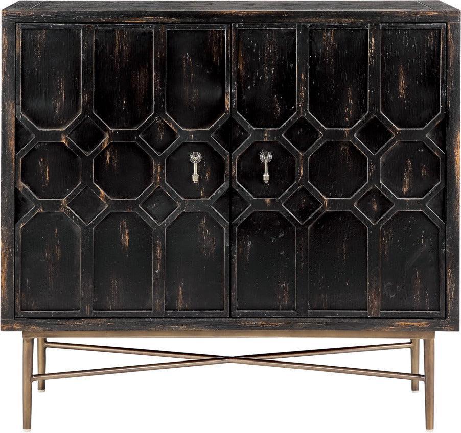 Olliix.com Buffets & Cabinets - Hanley 2 Doors Accent Cabinet Black