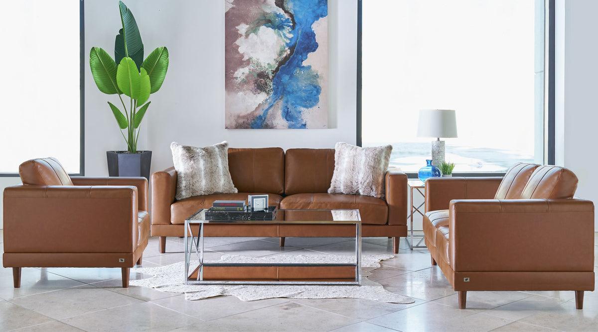 Elements Living Room Sets - Hanson 3PC Set in Fiero Tan