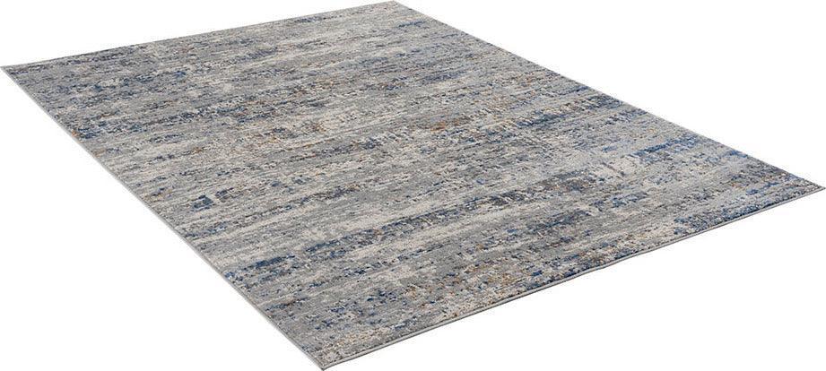 Olliix.com Indoor Rugs - Harley 4x6 Area Rug Blue & Cream