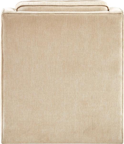 Olliix.com Accent Chairs - Harris Chenille Swivel Chair Cream