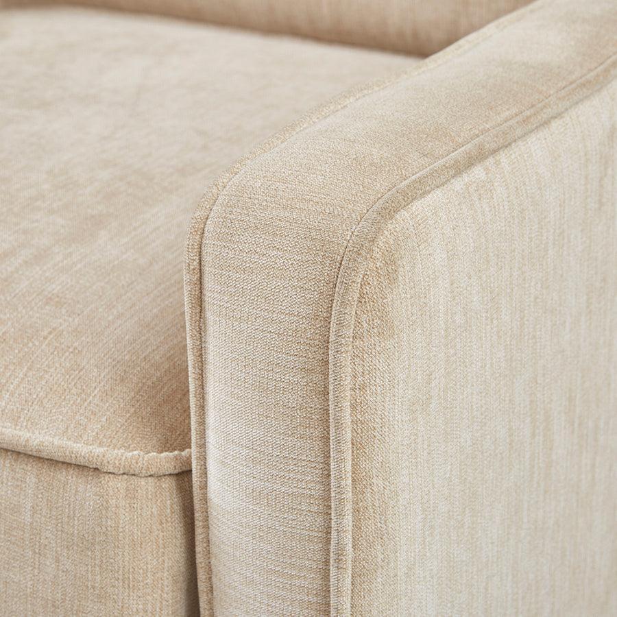 Olliix.com Accent Chairs - Harris Chenille Swivel Chair Cream