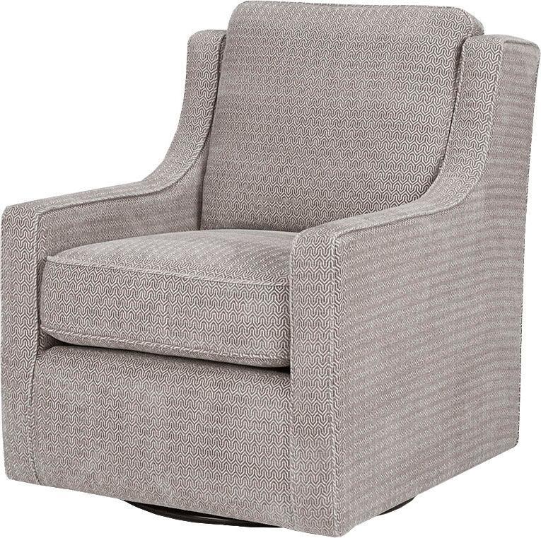Olliix.com Accent Chairs - Harris Chenille Swivel Chair Gray