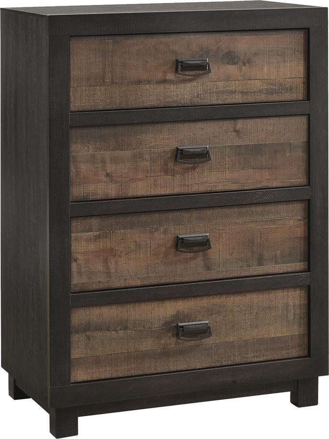 Elements Chest of Drawers - Harrison 4-Drawer Chest Walnut