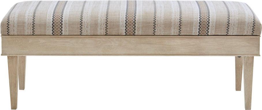 Olliix.com Benches - Harstrom Storage Bench Beige Multicolor