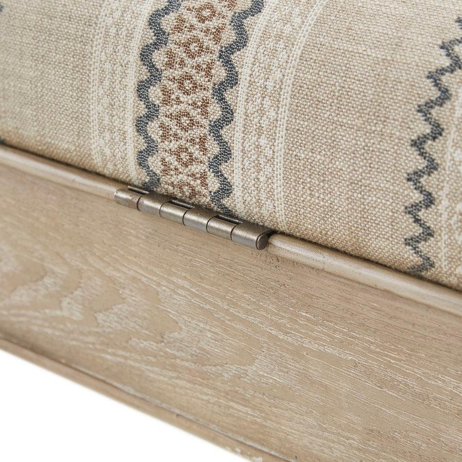Olliix.com Benches - Harstrom Storage Bench Beige Multicolor