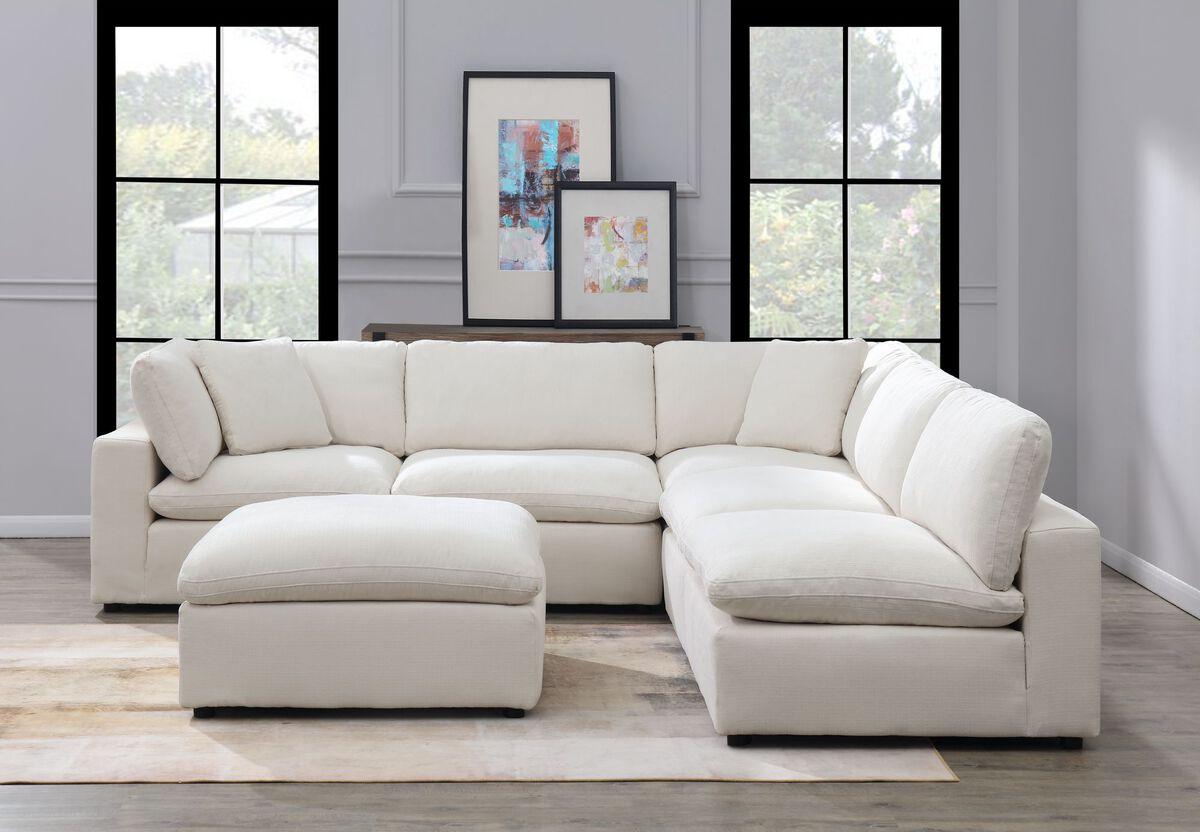 Elements Sectional Sofas - Haven 6PC Sectional Sofa Cotton