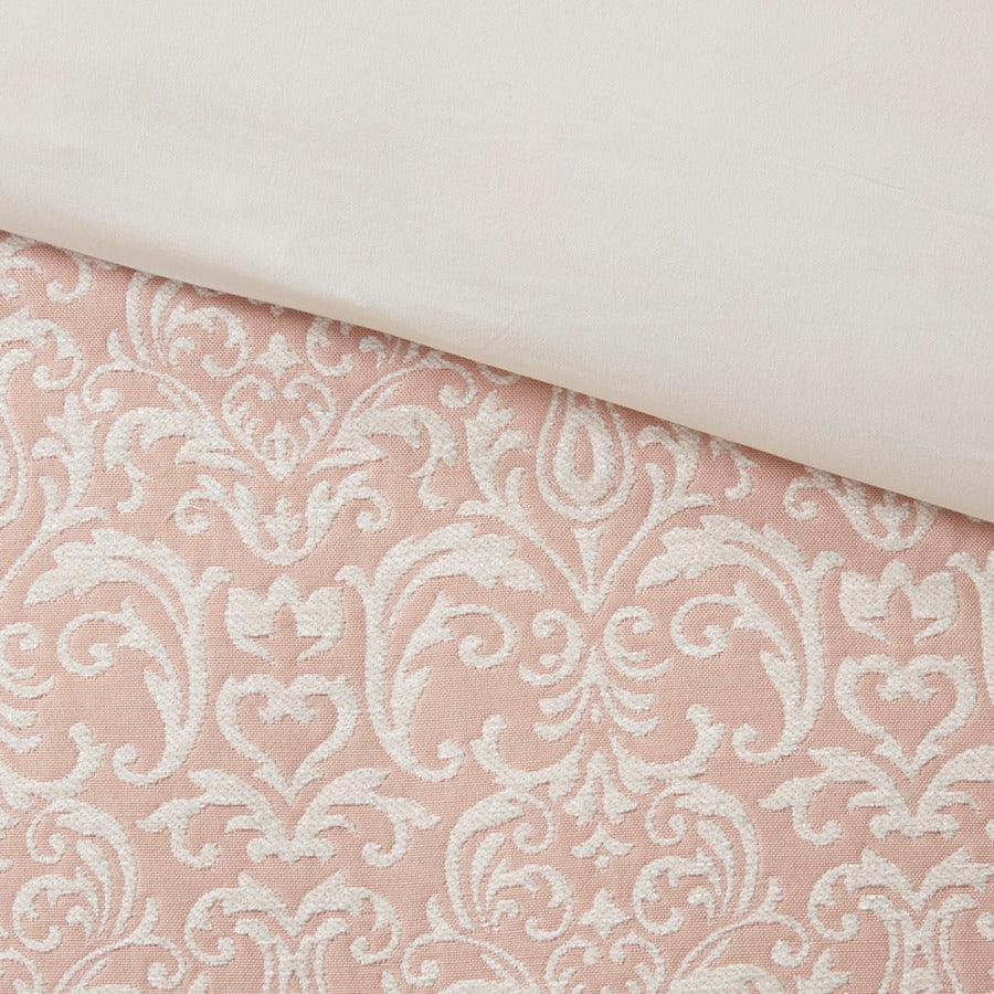 Olliix.com Comforters & Blankets - Haven Chenille Jacquard Comforter Set Blush