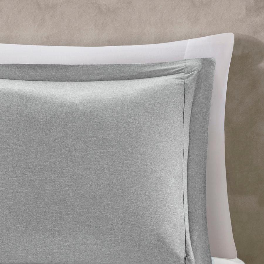 Olliix.com Comforters & Blankets - Hayden Reversible Yarn Dyed Down Alternative Comforter Set Gray Twin/Twin XL