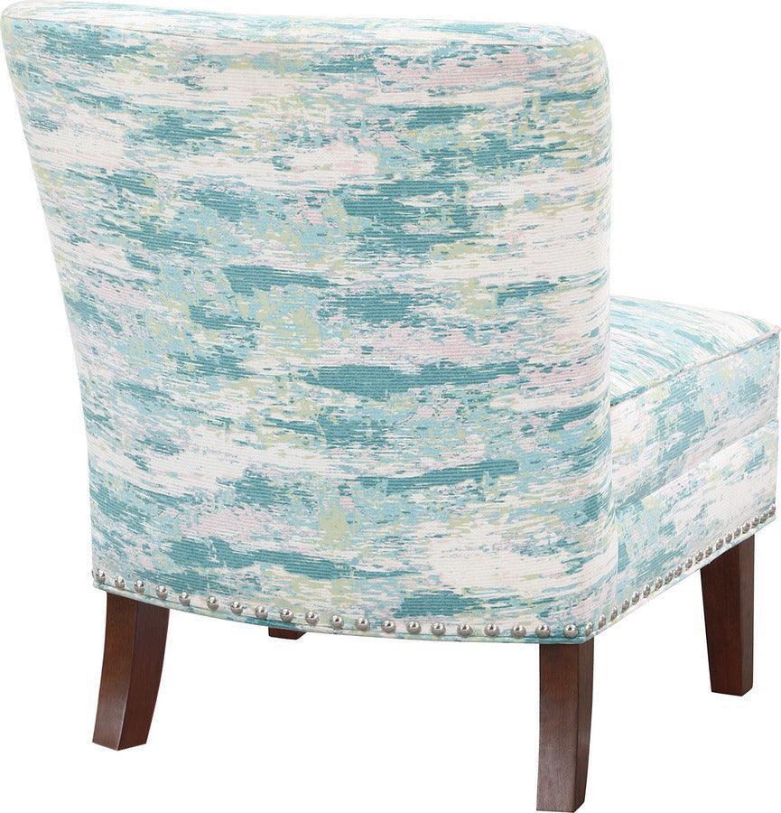 Olliix.com Accent Chairs - Hayden Slipper Accent Chair Blue Multi