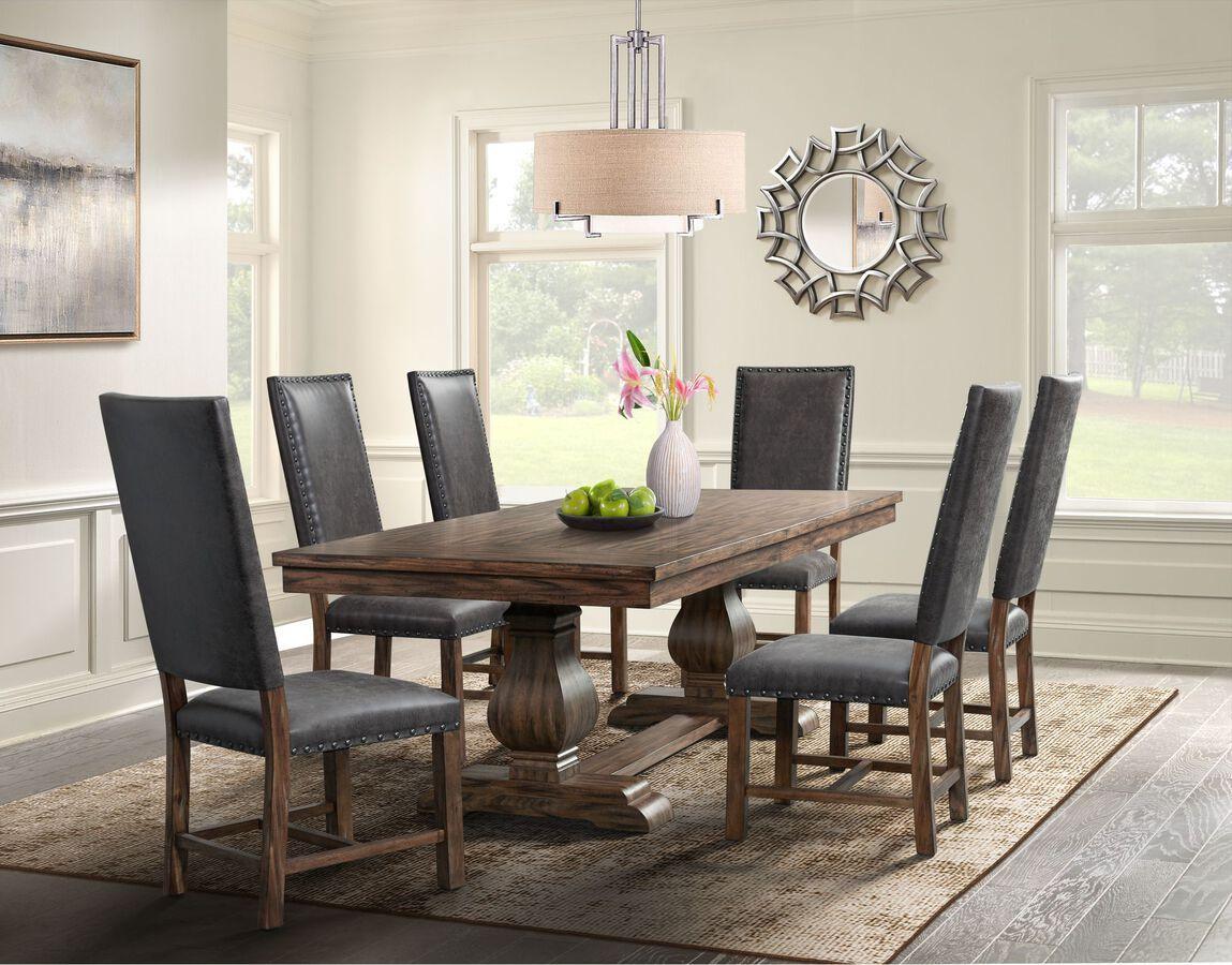 Elements Dining Sets - Hayward 7Pc Dining Set-Table And Six Tall Back Chairs