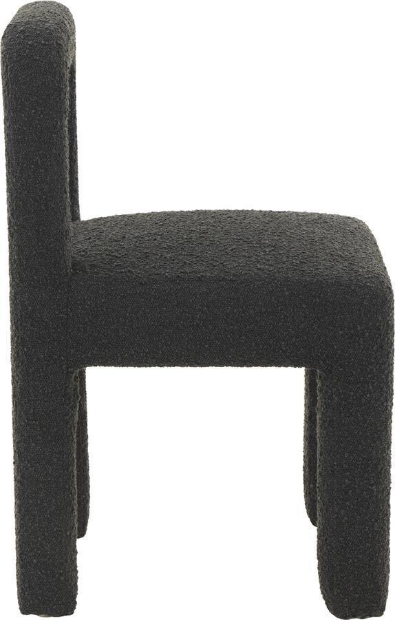 Tov Furniture Dining Chairs - Hazel Black Boucle Dining Chair Black