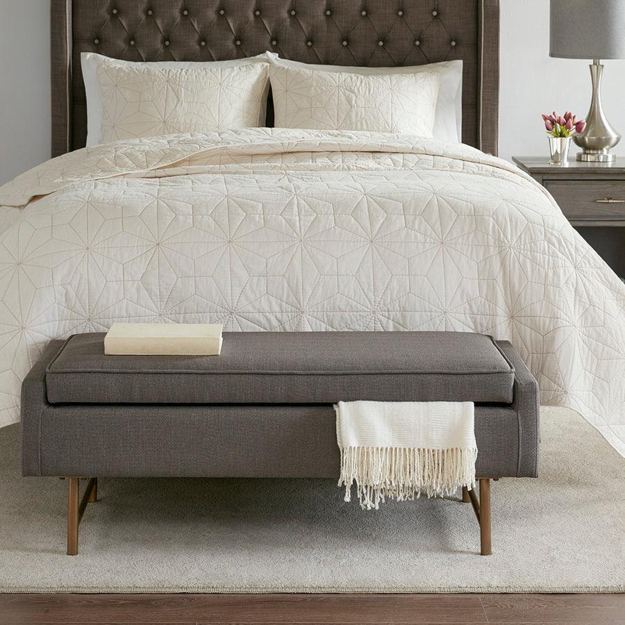 Olliix.com Benches - Heath Accent Bench Gray