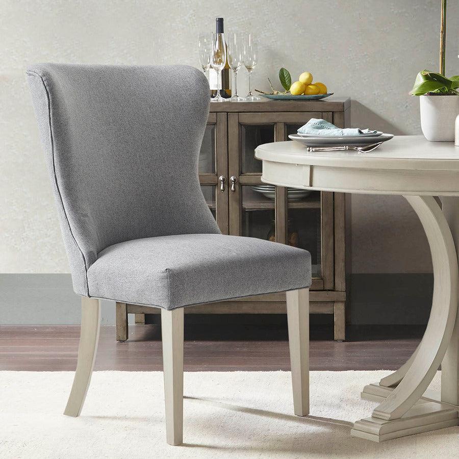 Olliix.com Dining Chairs - Helena Traditional Dining Side Chair 23.75"W x 27.5"D x 38.75"H Light Gray