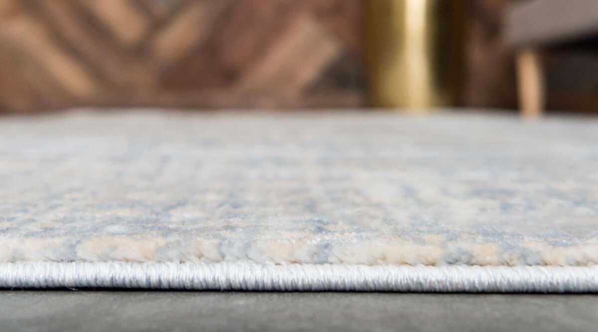 Unique Loom Indoor Rugs - Helios Bohemian 9x12 Rectangular Rug Light Blue