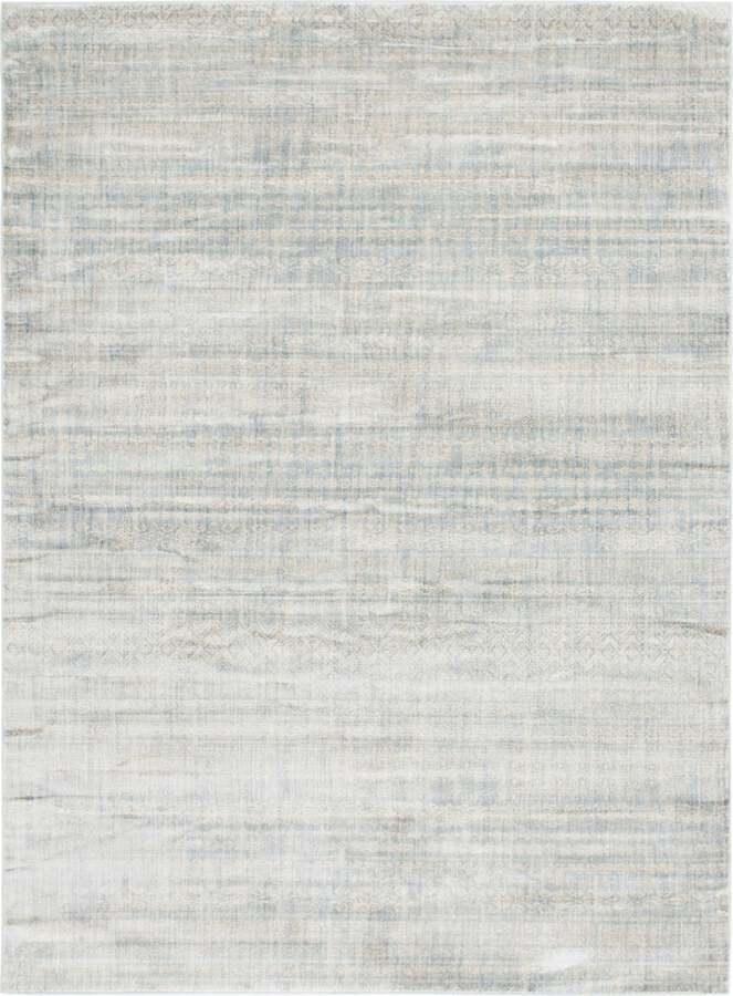 Unique Loom Indoor Rugs - Helios Bohemian 9x12 Rectangular Rug Light Blue