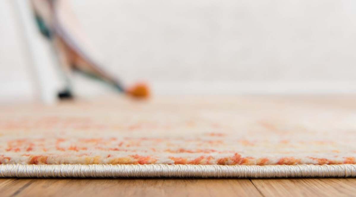 Unique Loom Indoor Rugs - Helios Bohemian 9x12 Rectangular Rug Orange