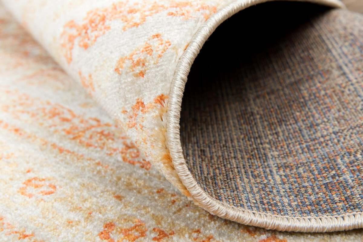 Unique Loom Indoor Rugs - Helios Bohemian 9x12 Rectangular Rug Orange