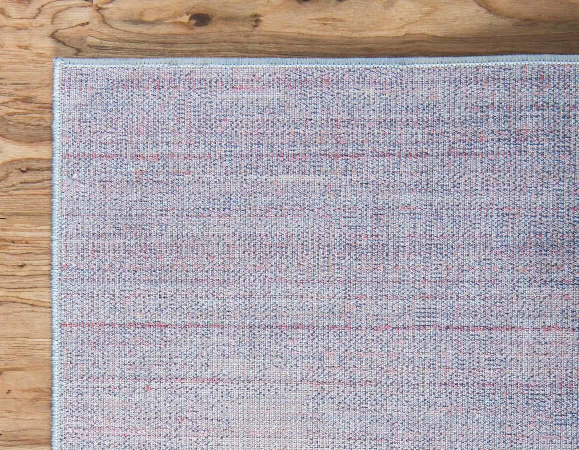 Unique Loom Indoor Rugs - Helios Eclectic 9x12 Rectangular Rug Light Blue