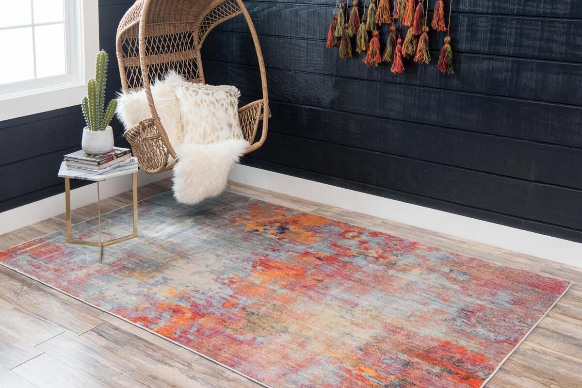 Unique Loom Indoor Rugs - Helios Eclectic 9x12 Rectangular Rug Multi