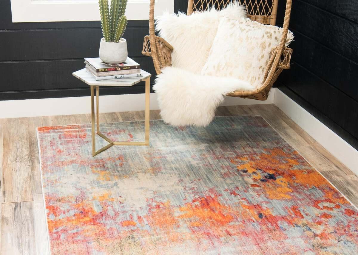 Unique Loom Indoor Rugs - Helios Eclectic 9x12 Rectangular Rug Multi