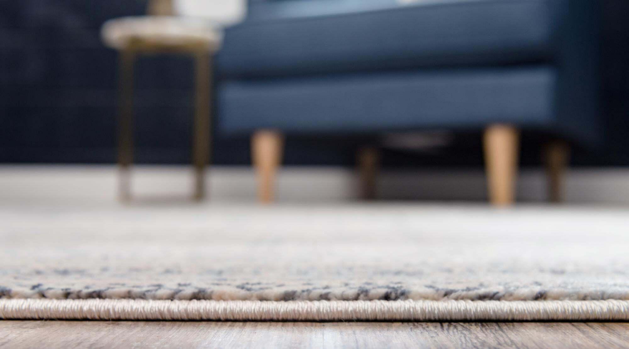 Unique Loom Indoor Rugs - Helios Geometric Rectangular 8x10 Rug Beige & Gray