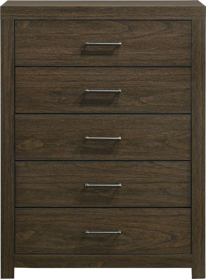 Elements Bedroom Sets - Hendrix King Music 3Pc Bedroom Set In Walnut